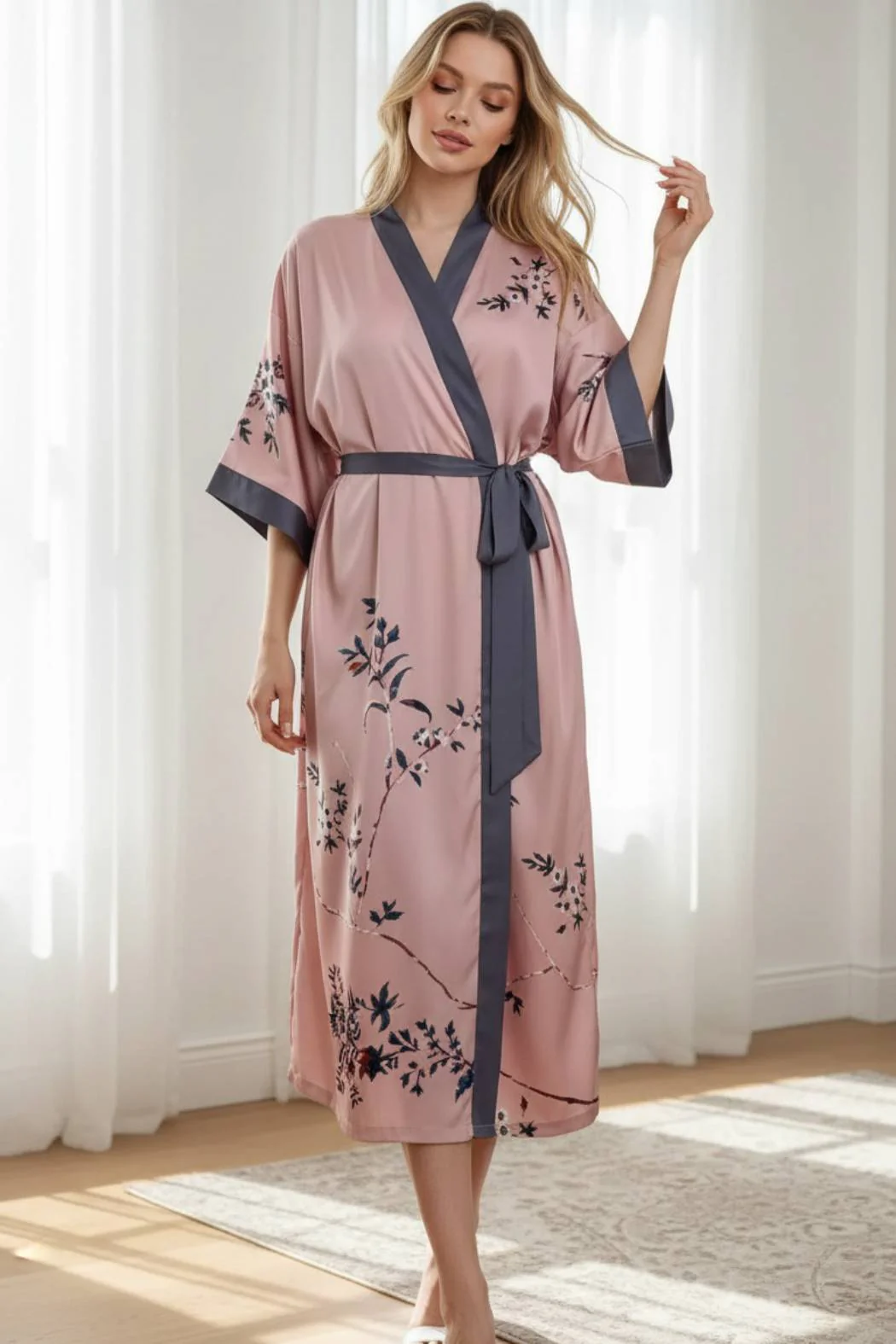 Kimono Femme Luxe | Le Raffinement À La Maison – Image 5